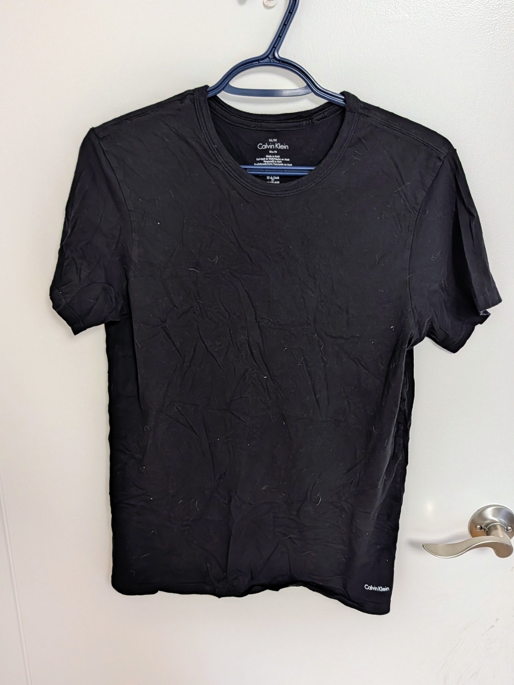 Calvin Klein Men’s Black Crewneck Short Sleeve Tee